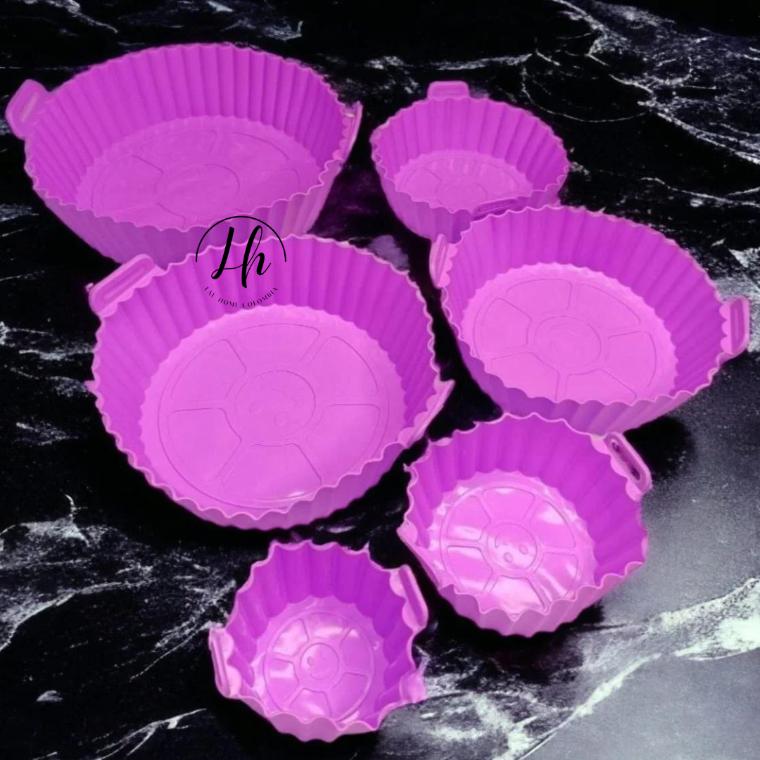 Set x 6 moldes de silicona para freidora de aire