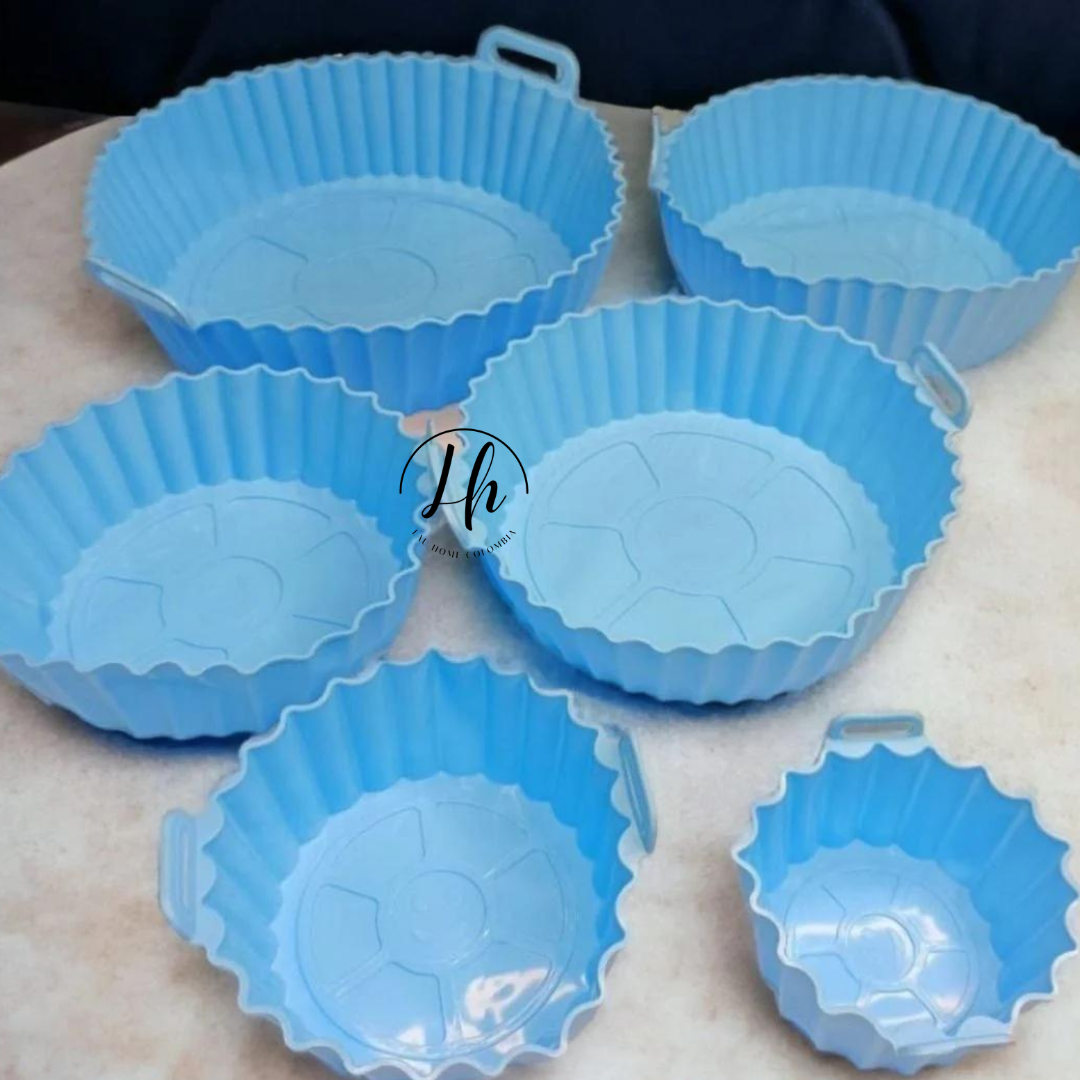 Set x 6 moldes de silicona para freidora de aire