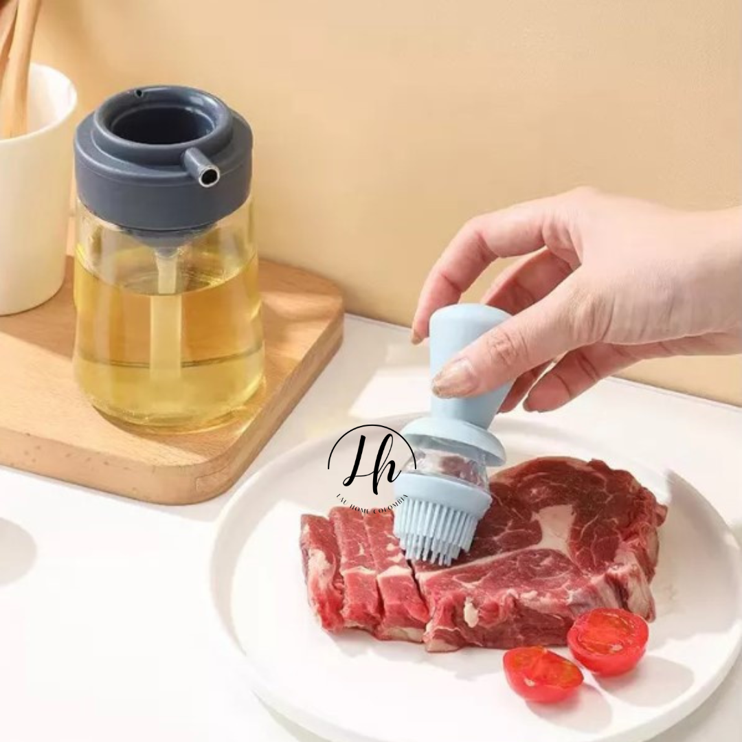 Dispensador de aceite con brocha