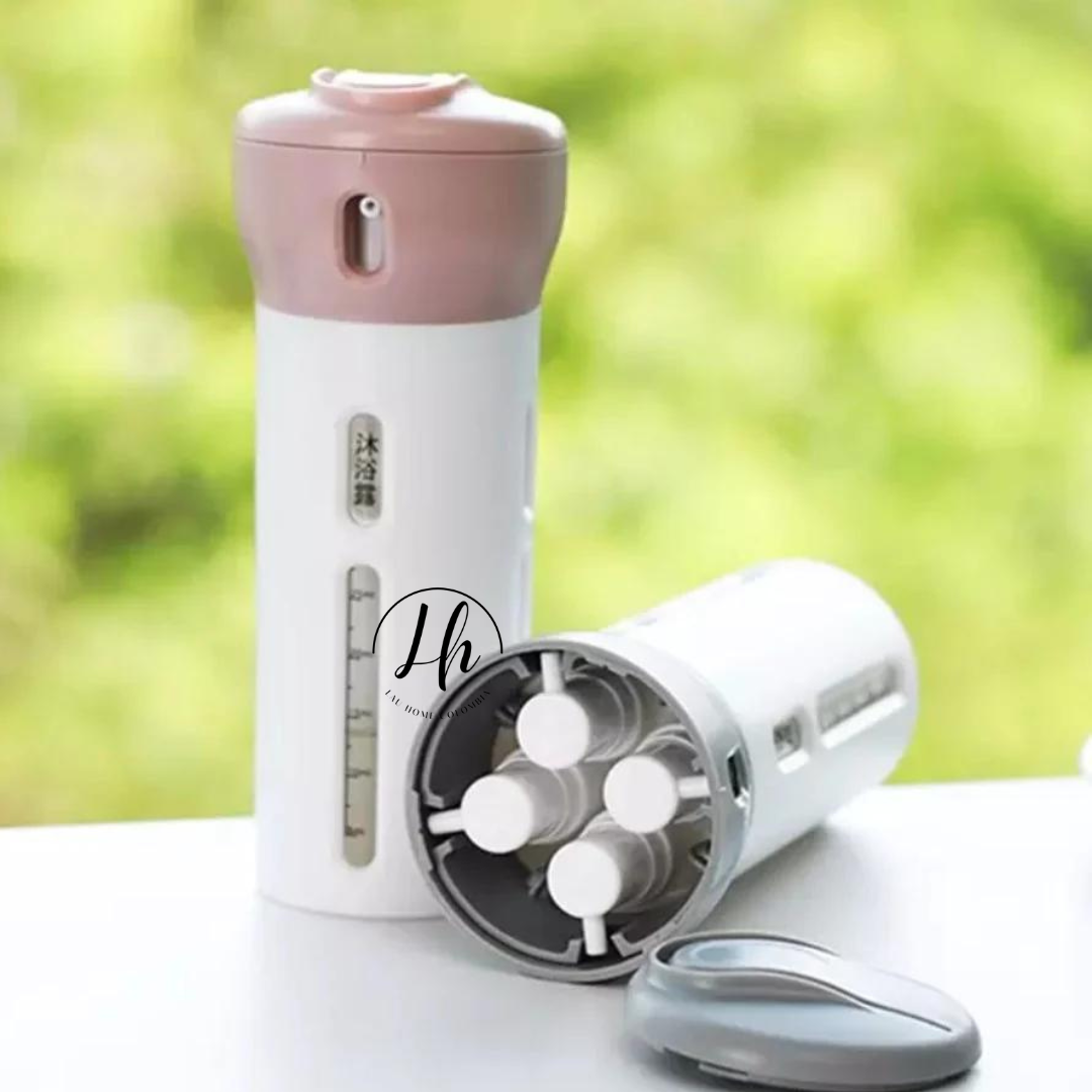 Dispensador viajero 4 en 1
