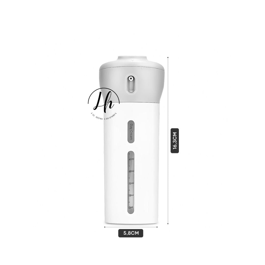 Dispensador viajero 4 en 1