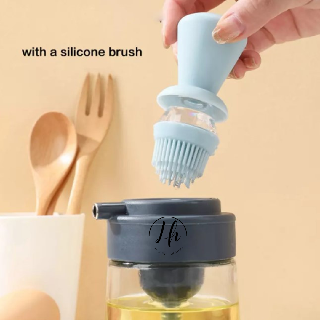 Dispensador de aceite con brocha