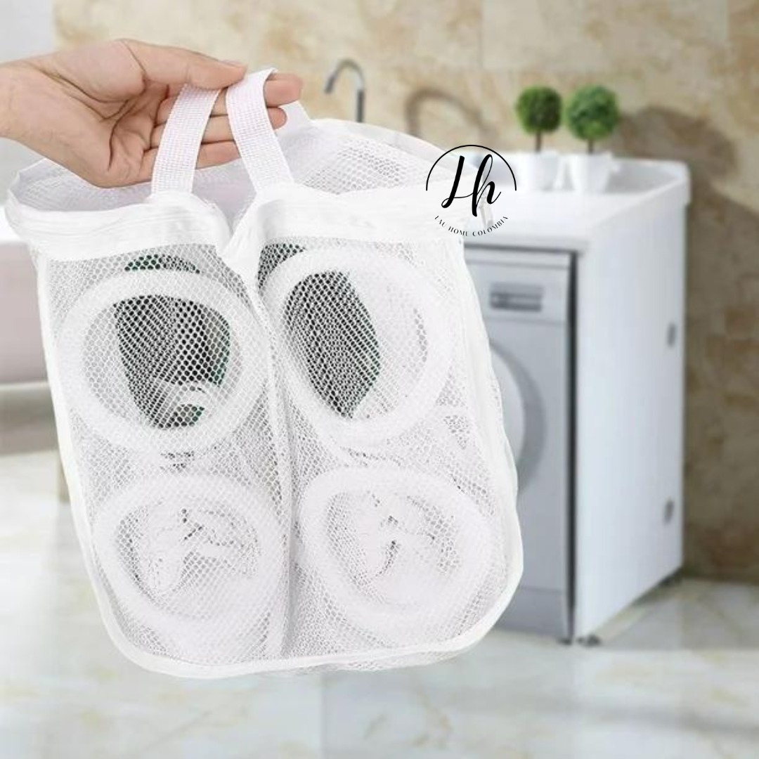 Bolsa en malla para lavar zapatos