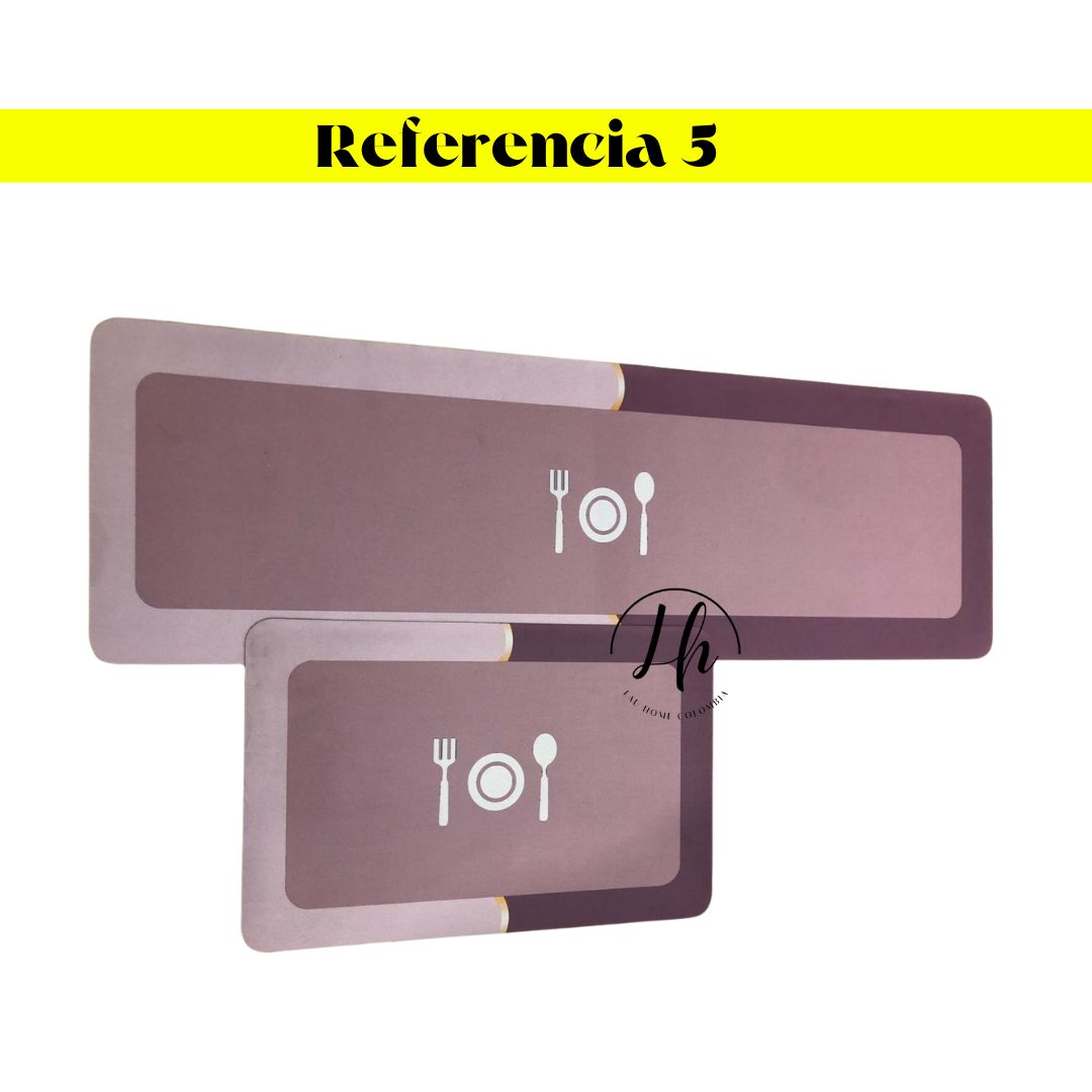 Combo tapete cocina y baño
